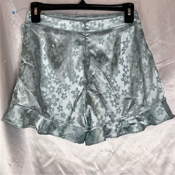Women’s Altar’d State Light Blue Floral Ruffle Mini Skort Size S - Picture 3 of 9